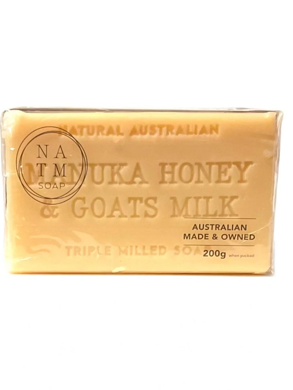 Natural Australian Triple Milled Soap Bars - Manuka Honey & Goats Milk